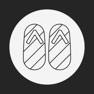 slipper line icon N9