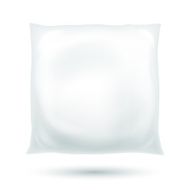 Realistic fluffy pillow vector illustration N2