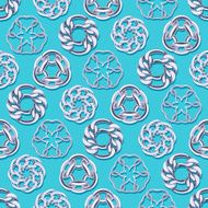 Abstract silver chains circles seamless background N2