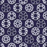 Abstract silver chains circles seamless background N3