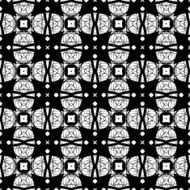 Black and white seamless pattern N16