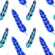 Watercolor feathers N2