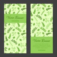 Vector vertical banners cards brochures set