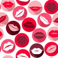 Lips set icons Design element N9