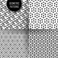 geometric pattern in op art design Black and white N47