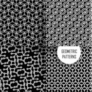 geometric pattern in op art design Black and white N49