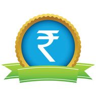 Gold rupee logo