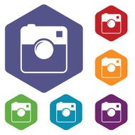 Camera rhombus icons