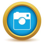 Gold camera icon