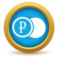 Gold rouble coin icon