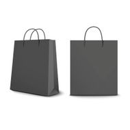 black shopping bags set N4