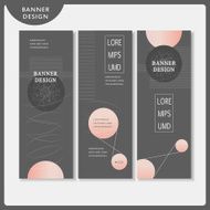 simplicity banner template design set