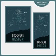 modern brochure template design set