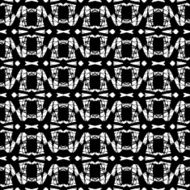 Black and white seamless pattern N27