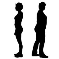 Vector women silhouette N32