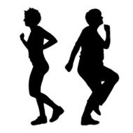 Vector women silhouette N33