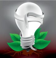 lamp light white leaf green nature