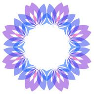 Colorful floral wreath frame N5