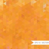 Autumn orange triangle vector background