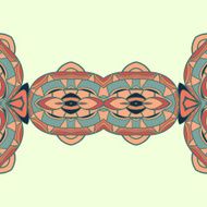 Abstract seamless ornament pattern the kaleidoscope effect Ethnic damask motif N6