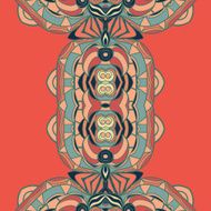 Abstract seamless ornament pattern the kaleidoscope effect Ethnic damask motif N7