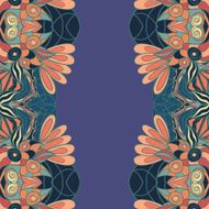 Abstract seamless ornament pattern the kaleidoscope effect Ethnic damask motif N9