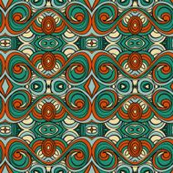 Abstract seamless ornament pattern the kaleidoscope effect Ethnic damask motif N10