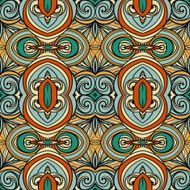 Abstract seamless ornament pattern the kaleidoscope effect Ethnic damask motif N13