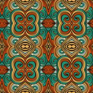 Abstract seamless ornament pattern the kaleidoscope effect Ethnic damask motif N14