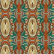 Abstract seamless ornament pattern the kaleidoscope effect Ethnic damask motif N18