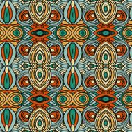 Abstract seamless ornament pattern the kaleidoscope effect Ethnic damask motif N19