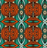 Abstract seamless ornament pattern the kaleidoscope effect Ethnic damask motif N27