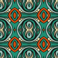 Abstract seamless ornament pattern the kaleidoscope effect Ethnic damask motif N29