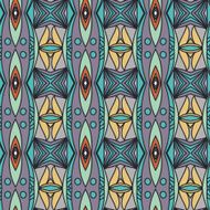 Abstract seamless ornament pattern the kaleidoscope effect Ethnic damask motif N38