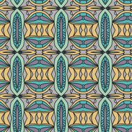 Abstract seamless ornament pattern the kaleidoscope effect Ethnic damask motif N42