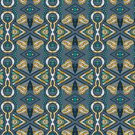 Abstract seamless ornament pattern the kaleidoscope effect Ethnic damask motif N43