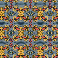 Abstract seamless ornament pattern the kaleidoscope effect Ethnic damask motif N49