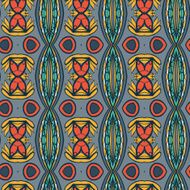 Abstract seamless ornament pattern the kaleidoscope effect Ethnic damask motif N50