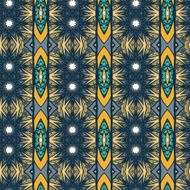 Abstract seamless ornament pattern the kaleidoscope effect Ethnic damask motif N52