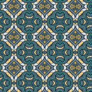 Abstract seamless ornament pattern the kaleidoscope effect Ethnic damask motif N53