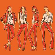 Women in red