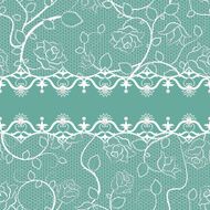 Lace seamless pattern with pearls