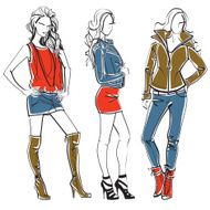 Three elegant women N24