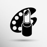 Lipstick Vector typography illustration Vintage poster fashion shades N2