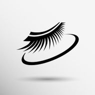 False lashes isolated eyelash fake eye woman up girl close N9