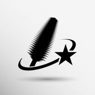 Selection of various mascara brushes isolated N9