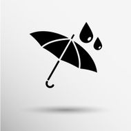 waterproof icon water proof vector symbol umbrella N8