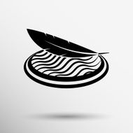 icon vector fabric button isolated soft white symbol luxury upholstery N2