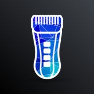 Hairclipper illustration accessory appliance barber beauty icon N6