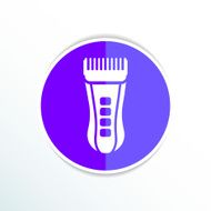 Hairclipper illustration accessory appliance barber beauty icon N7